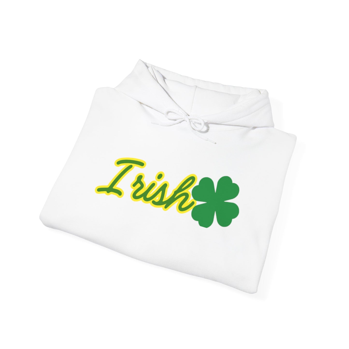 Irish St Patrick's Day Hoodie, Lucky Shamrock Pullover, Green Clover Sweatshirt, Ireland Celebration Jumper, Celtic Festival Outerwear