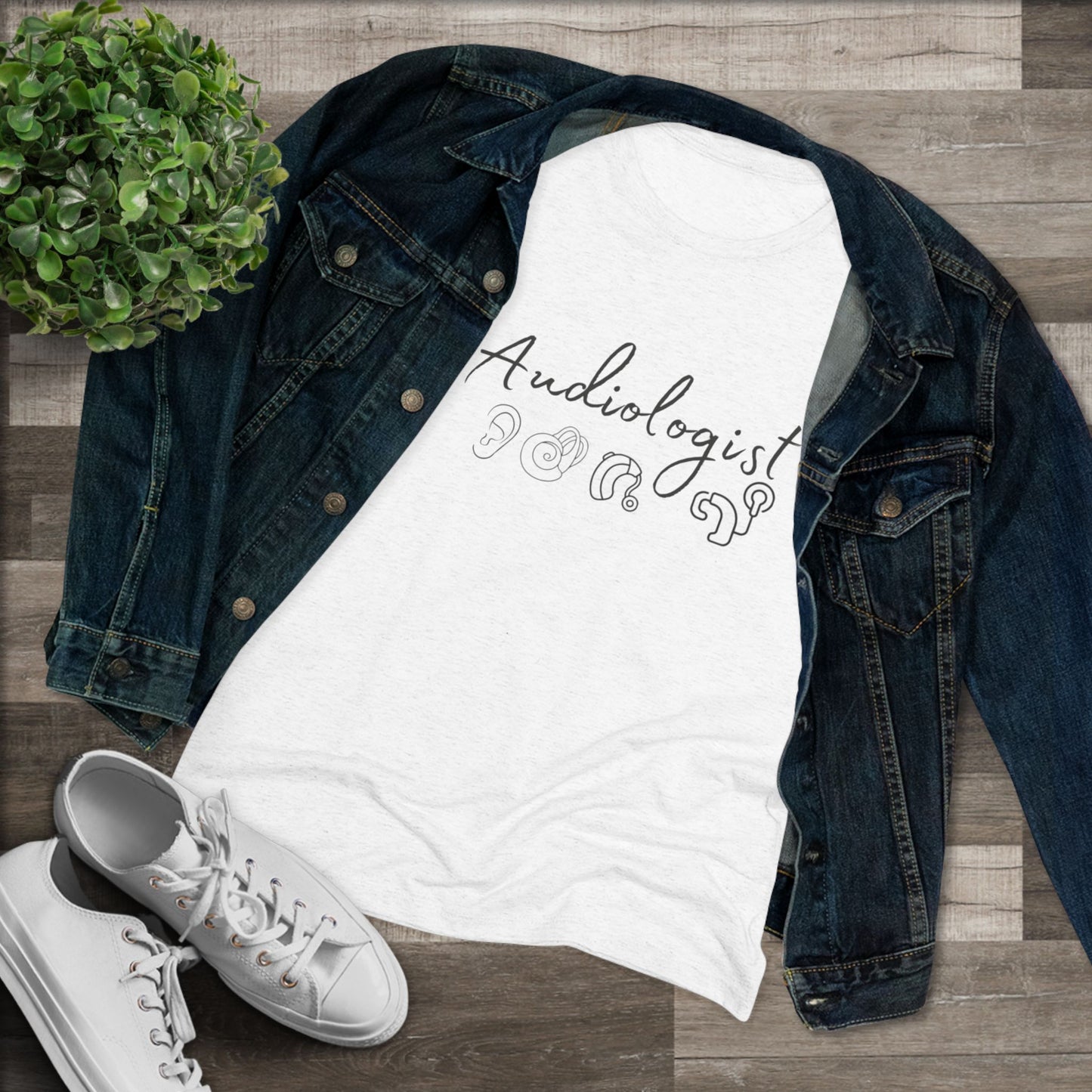 Audiologist Shirt - Women's Triblend Tee, Gift for Audiologists, Hearing Loss Awareness Shirt, Ear Doctor Tee, Ear Specialist Shirt